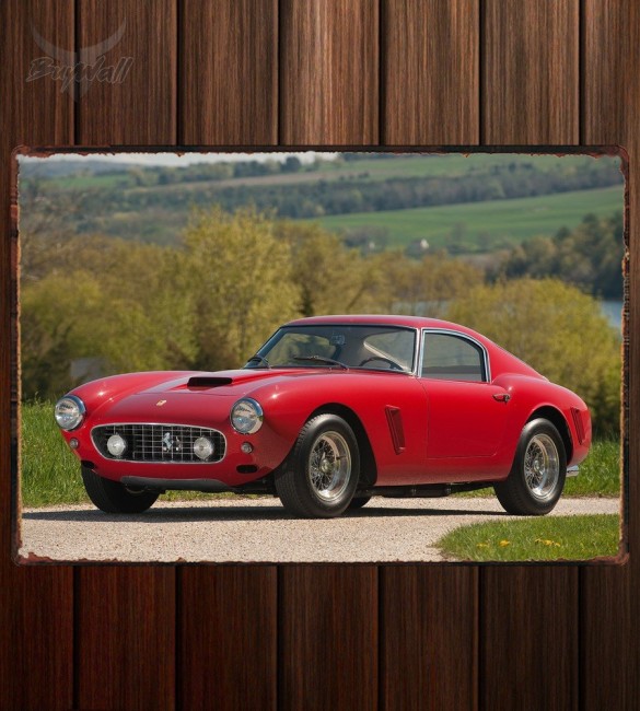 Металлическая табличка Ferrari 250 GT SWB Металлическая табличка Ferrari 250 GT SWB